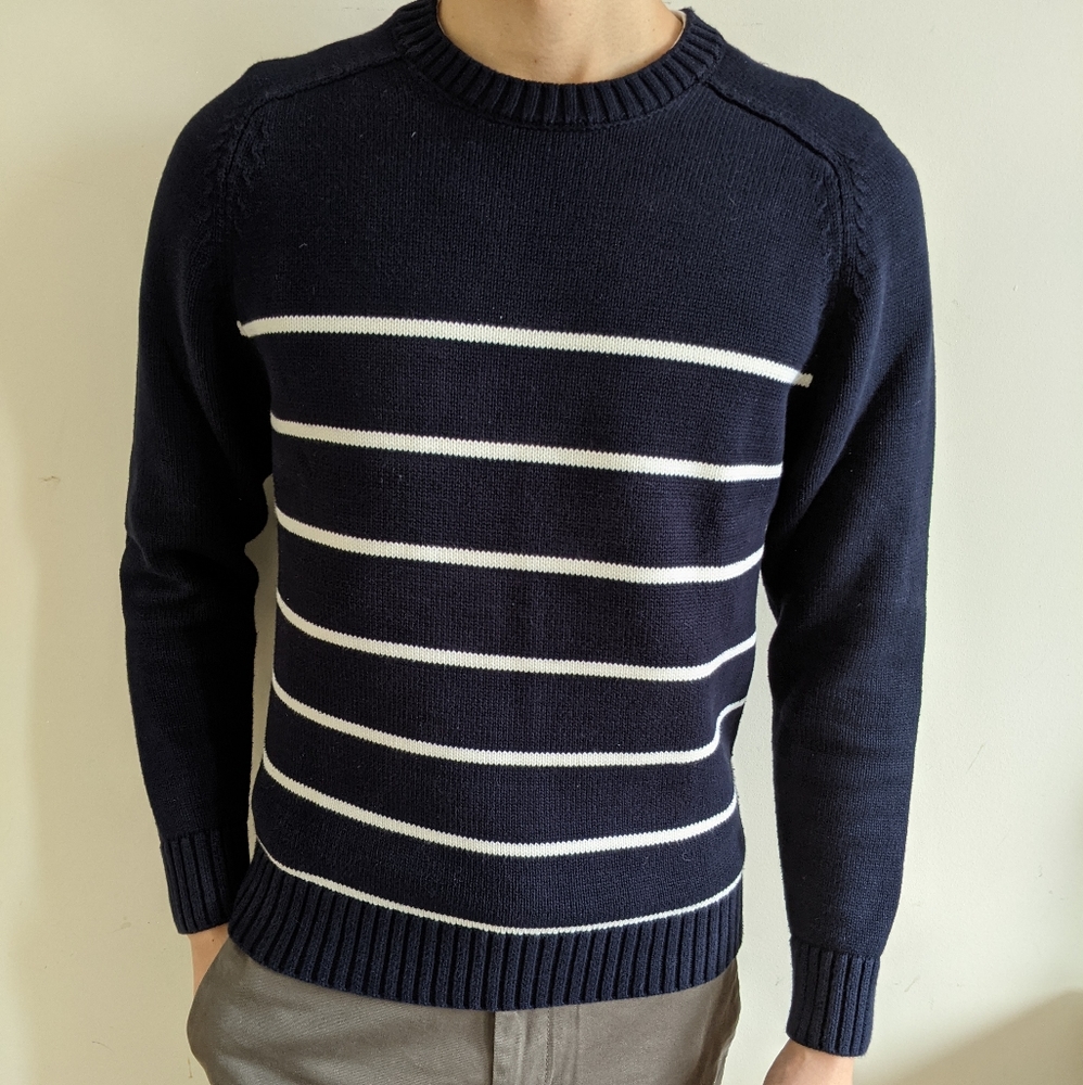 BROOKS BROTHERS Nautical Knit Cotton Sweater
